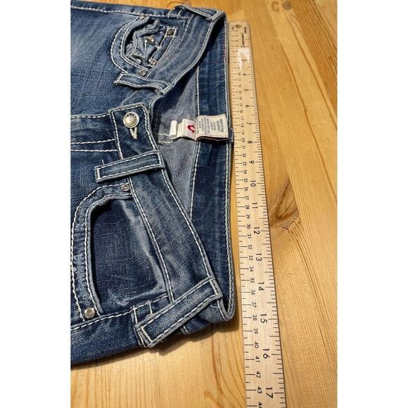 True Religion flare Disco Joey Big T Denim Women’s size 29 Made In USA Y2K 00’s - Picture 12 of 12